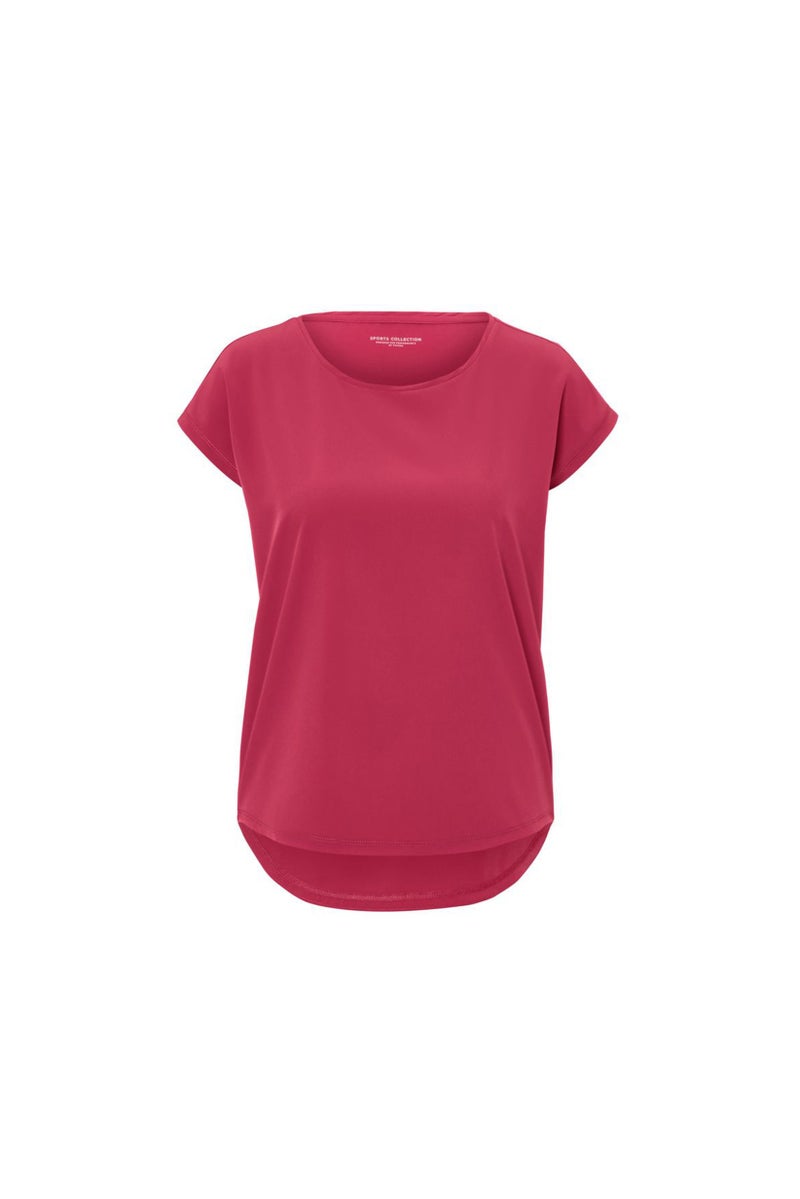 Tchibo Women Sportswear Fit Short Sleeve Training Top, Coral Red - Image 2